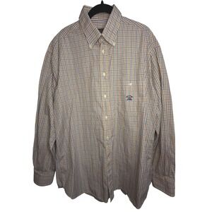 Paul & Shark Yachting Plaid Button Down Long Sleeve Shirt Men's